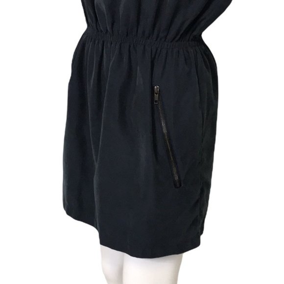 POETRY Navy Elastic Waist Mini Dress - Picture 2 of 8